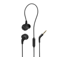 JBL Endurance Run 2 Wired - Black - Waterproof Wired Sports In-Ear Headphones - Hero